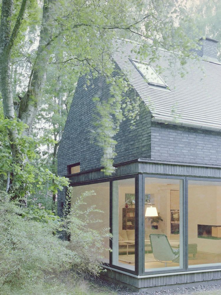 绿植落地窗房屋丨瑞典丨Jakobsson Pusterla arkitekter-9