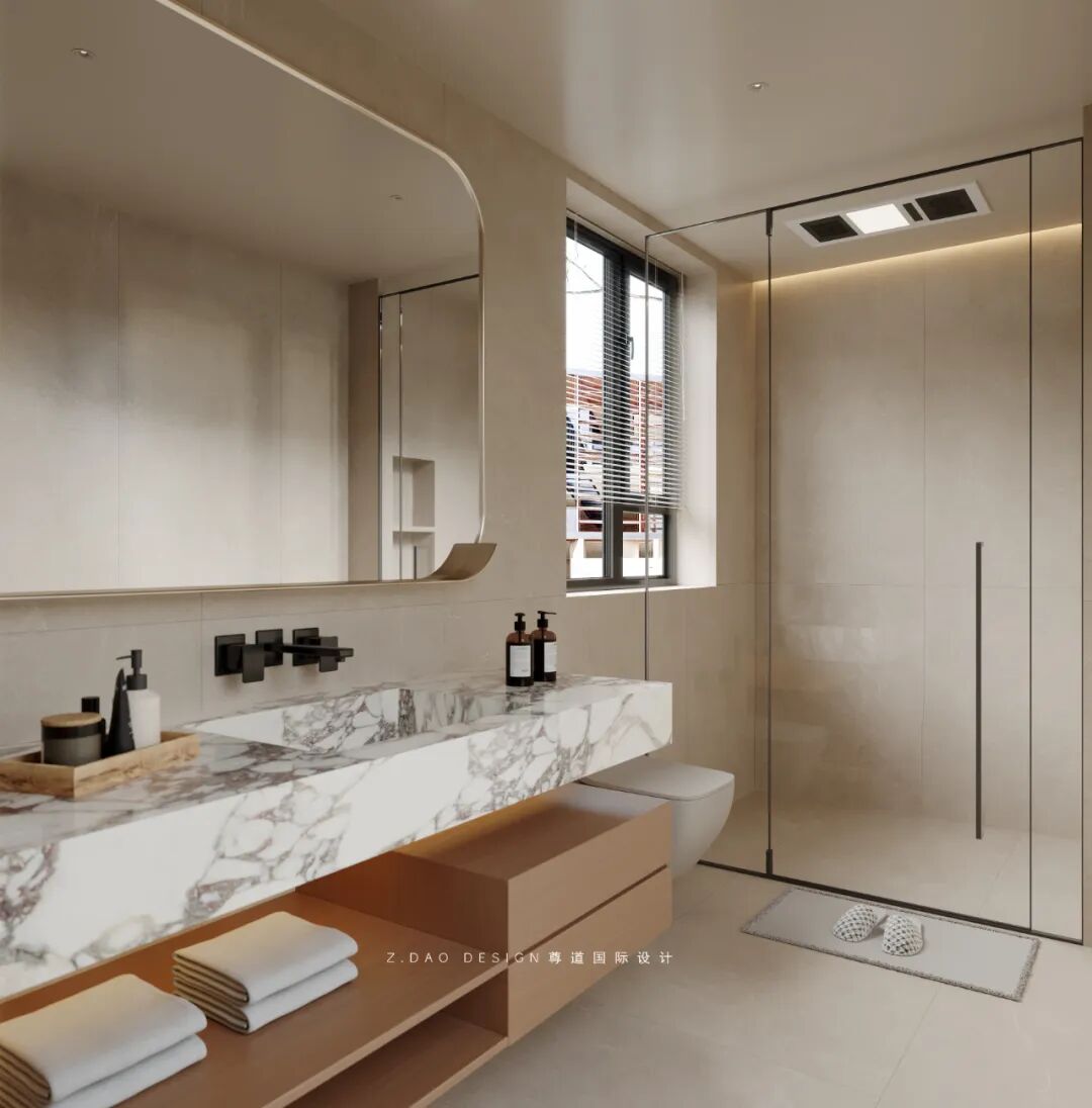 龙湖丽丰·西宸原著400㎡静奢风别墅（《喜 棠》）丨尊道国际设计-141