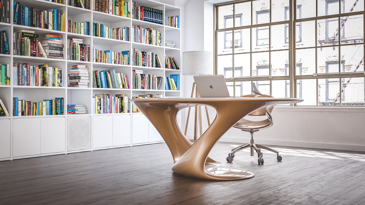 流动雕塑般的办公住宅家具设计-10