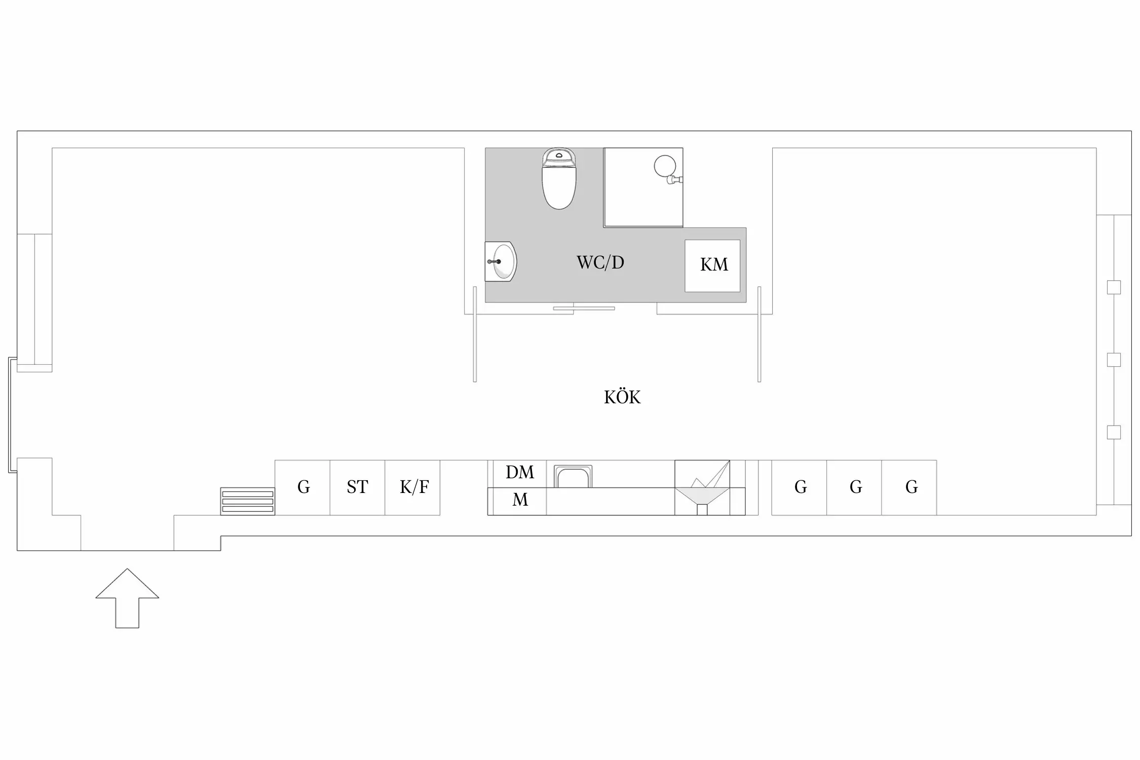 工业风 46m²小户型，原始混凝土墙的独特魅力-19