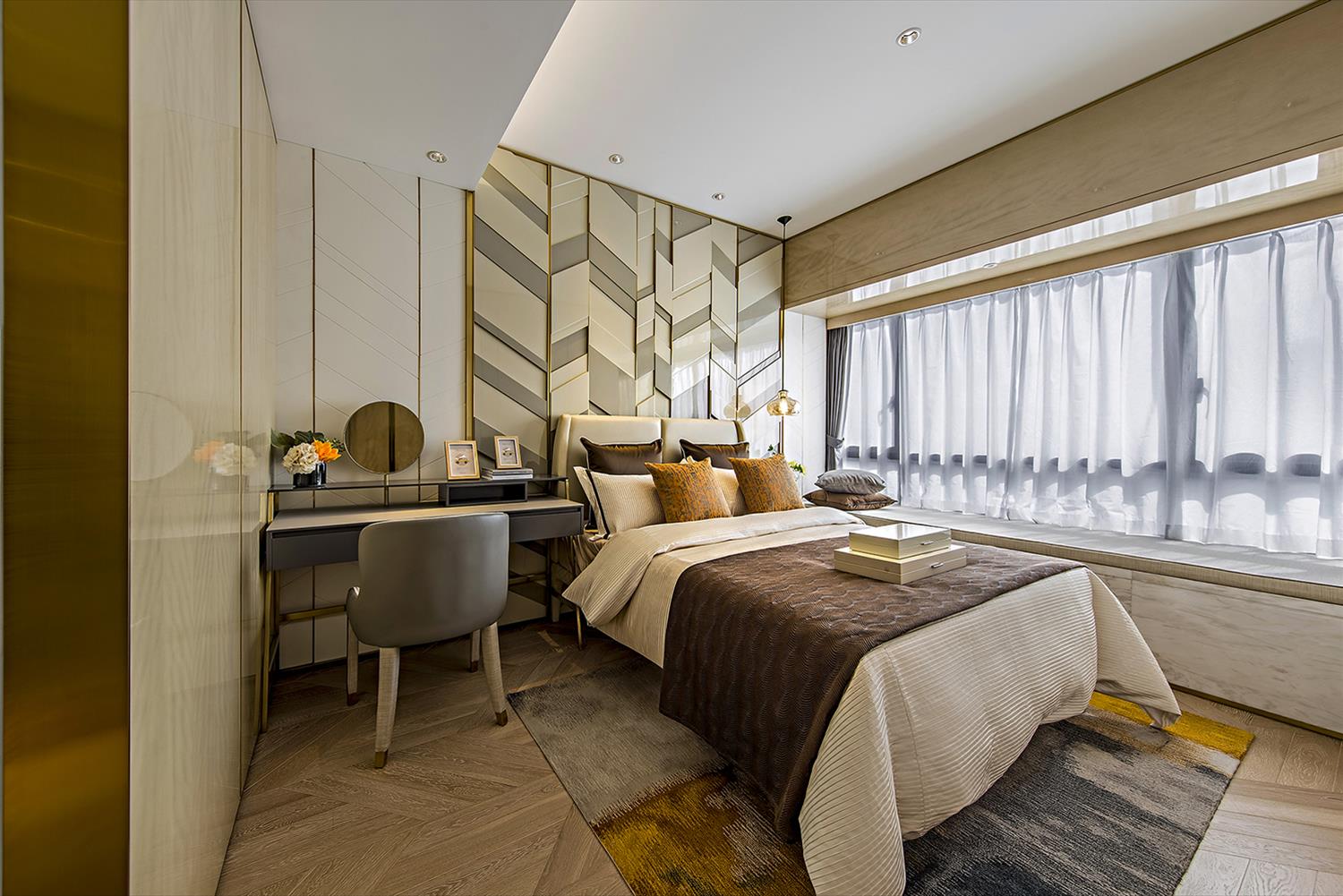 "SH 中国豪华住宅 Show Flat A | 木质与玻璃的完美结合"-7