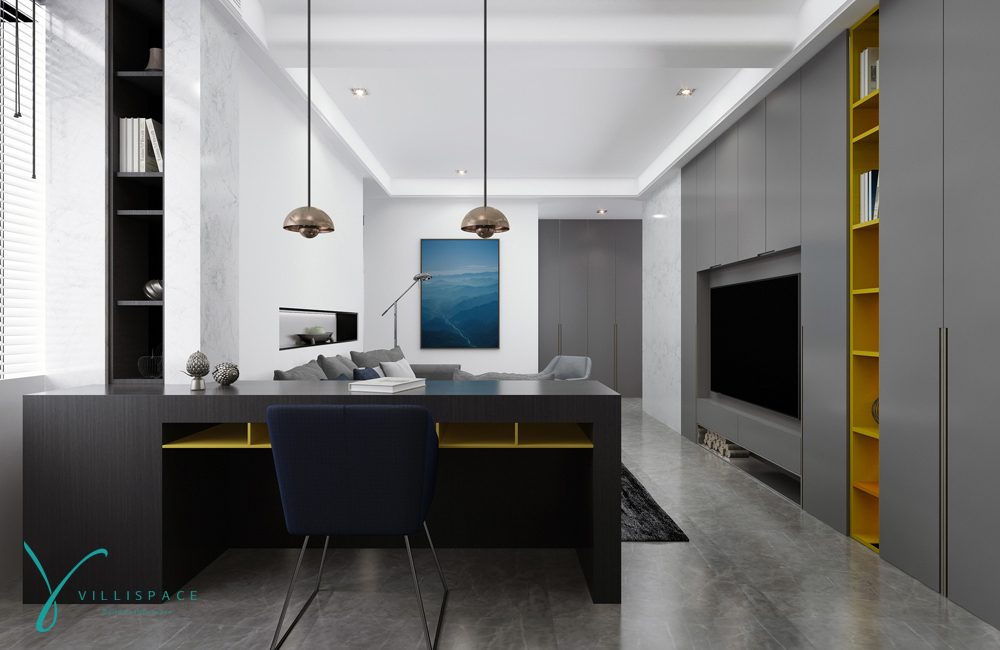 巫小伟丨苏州鑫苑国际130平公寓--现代风格-12