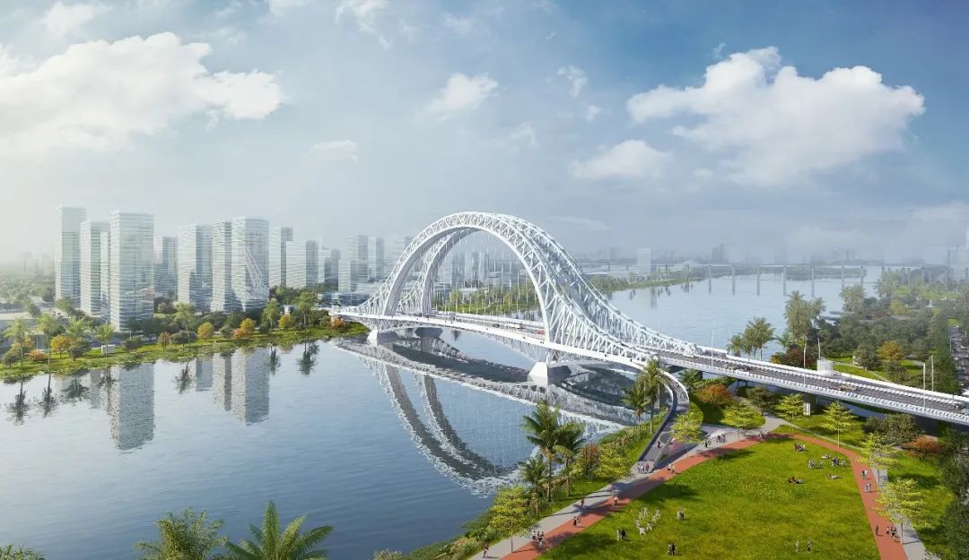 东莞水乡经济区景观梁桥赤滘口河桥概念方案设计丨中国东莞丨奥雅纳工程咨询(上海)有限公司-4