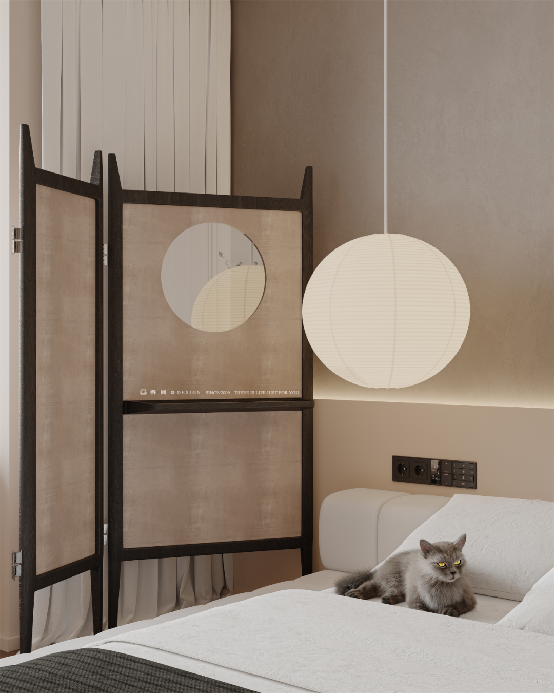 得间设计丨精装改法式婚房，将时光浸润在260㎡的质感新居里-137