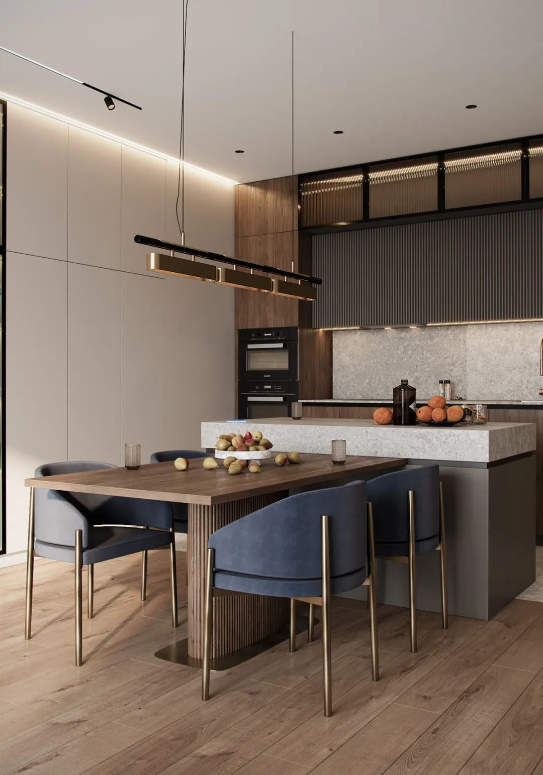 现代简约轻奢住宅丨BODES Studio-17