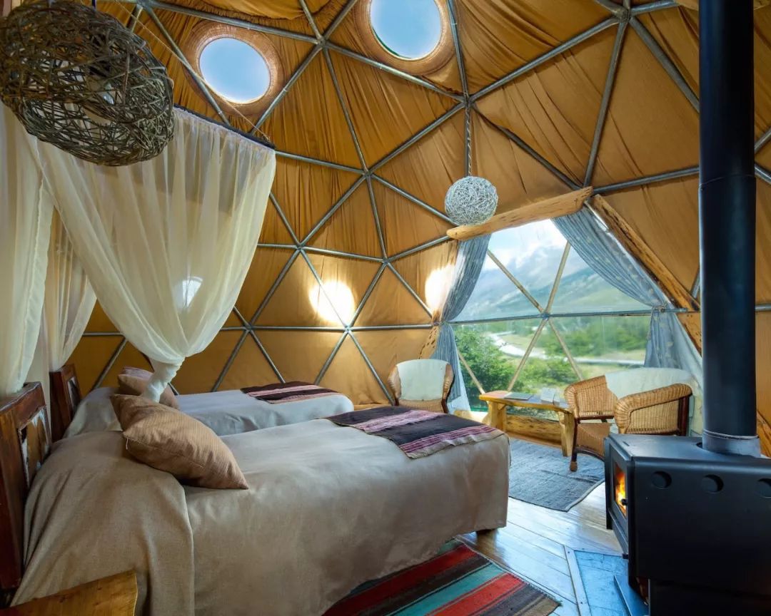 智利巴塔哥尼亚绿色穹顶酒店，融入自然的设计之美-6