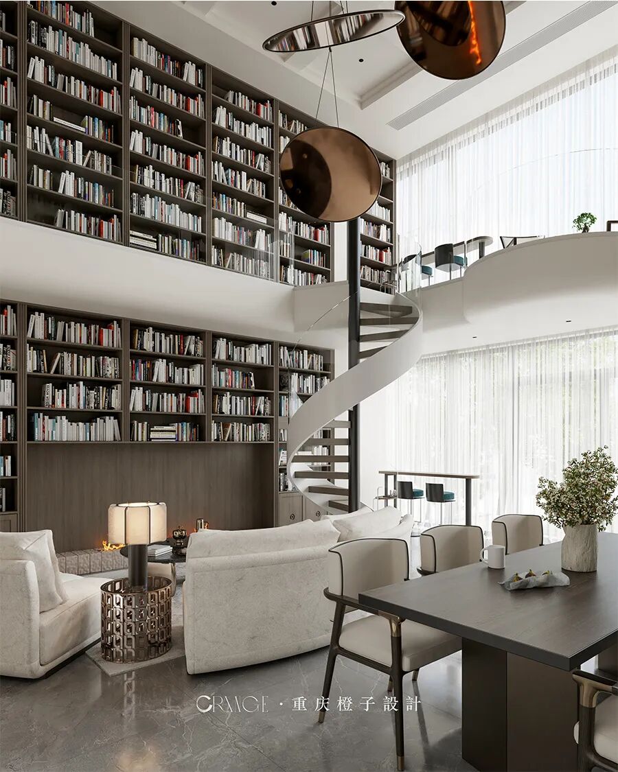 橙子新作||天澜美墅——家中“图书馆”-42