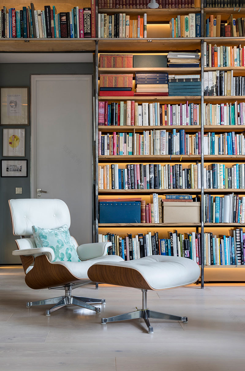 伦敦仓库改造的绿色工业风 LOFT-5