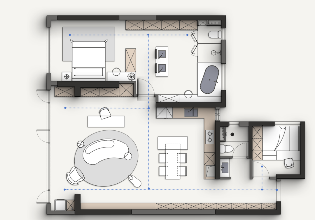公益户型解析|本期：润府143㎡-每个空间3套方案，满足不同人群所需！-52