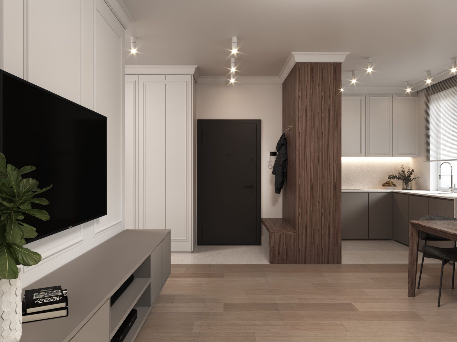 华沙带古典韵味的现代公寓室内布置丨波兰华沙丨Katarzyna Piotrowska-27