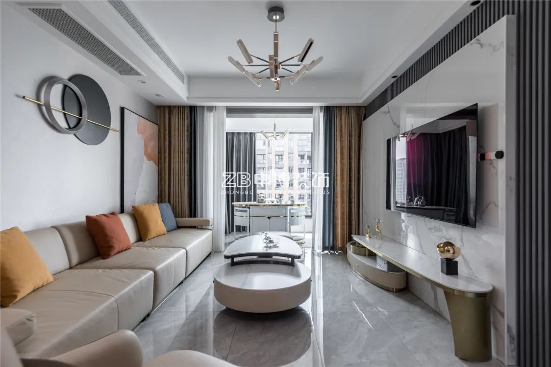 【中博案例】128方现代简约，合理利用色彩打造高级感-19