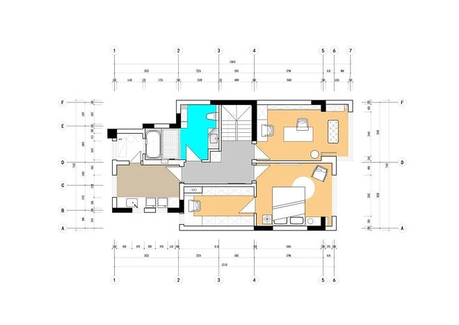 《昼漾 · 月望》150万元复式180平米装修案例-21