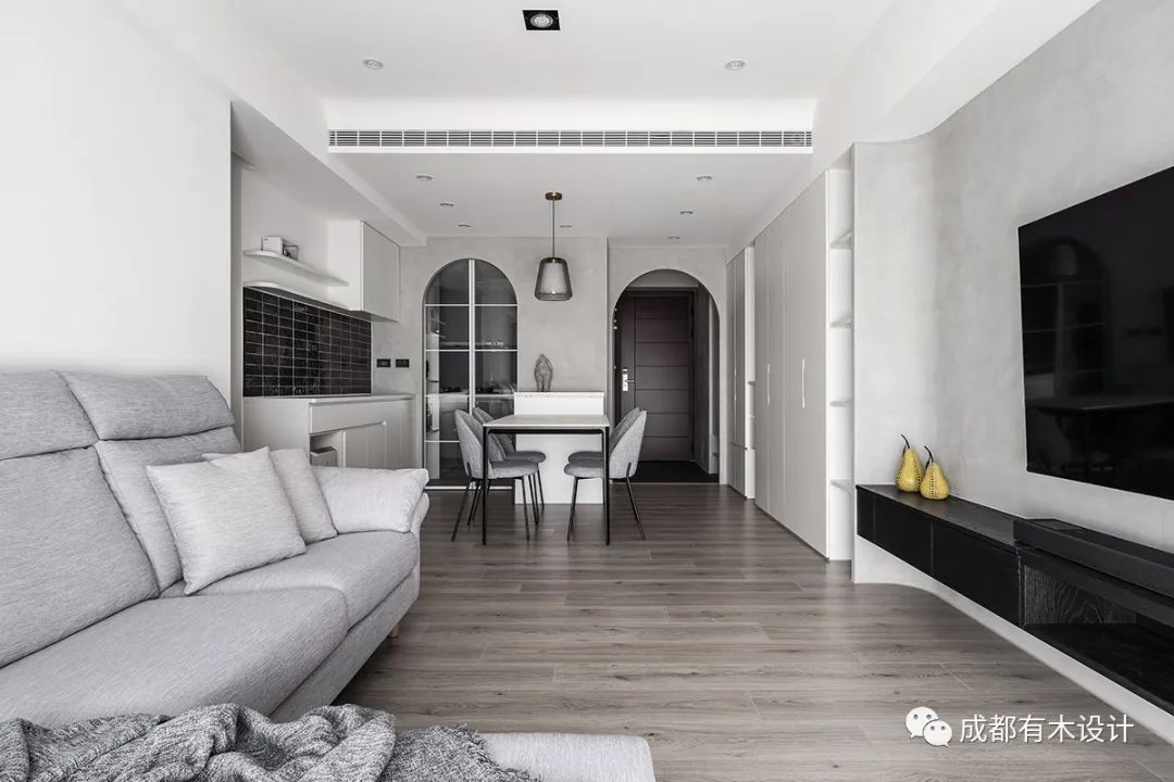黑白灰现代极简亲子宅丨早见-46