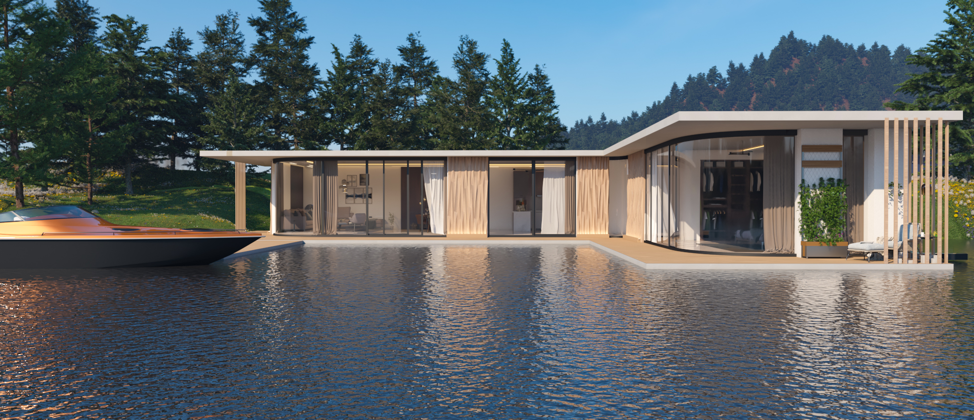 PRIVATE LAKE HOUSE-1