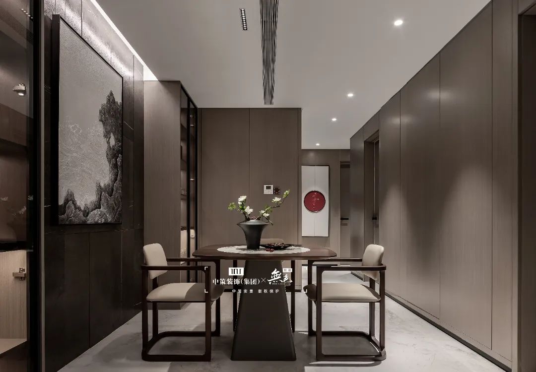 轻奢与古风 · 同款户型的个性解读丨中策装饰-23