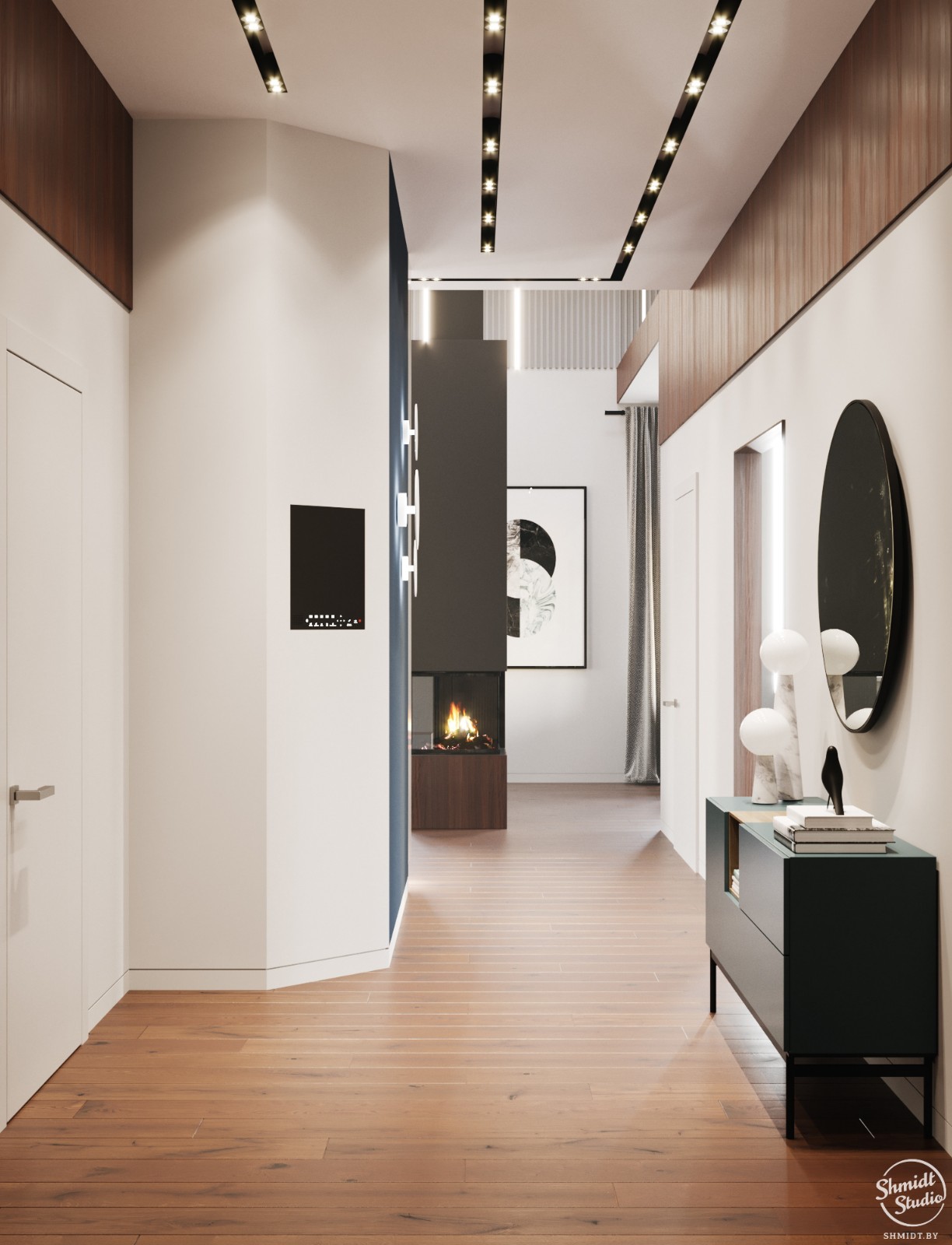 明斯克 100m²现代优雅住宅设计-18