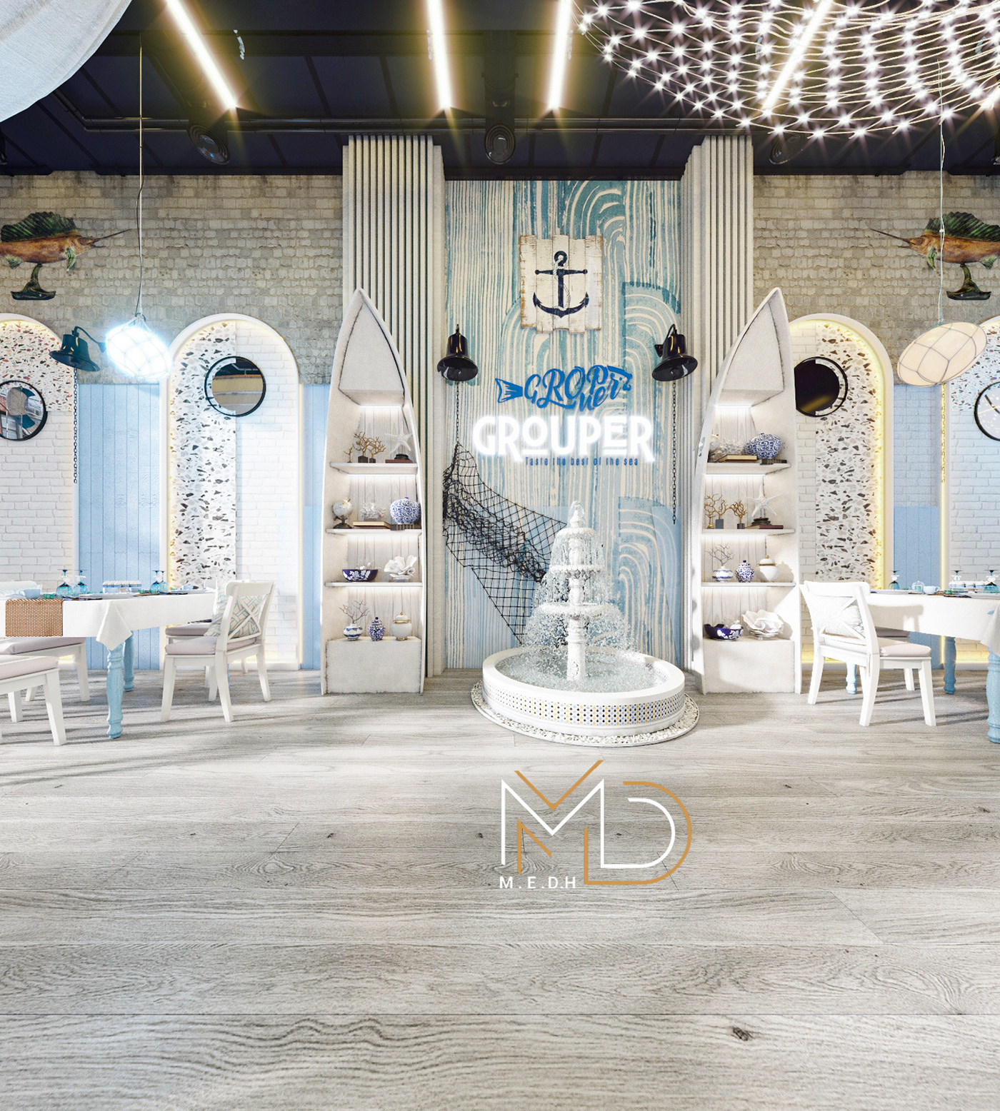 埃及 GRIOUPE 餐厅设计丨Mohamed Ebrahim Design House-12