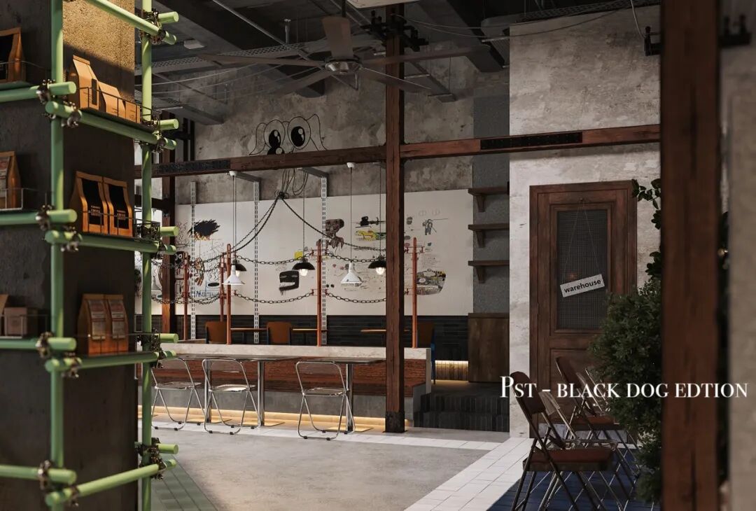 黑犬咖啡馆:停泊在机械时代的航海旧梦 商业空间设计丨YIBEI DESIGN SUZHOU-19