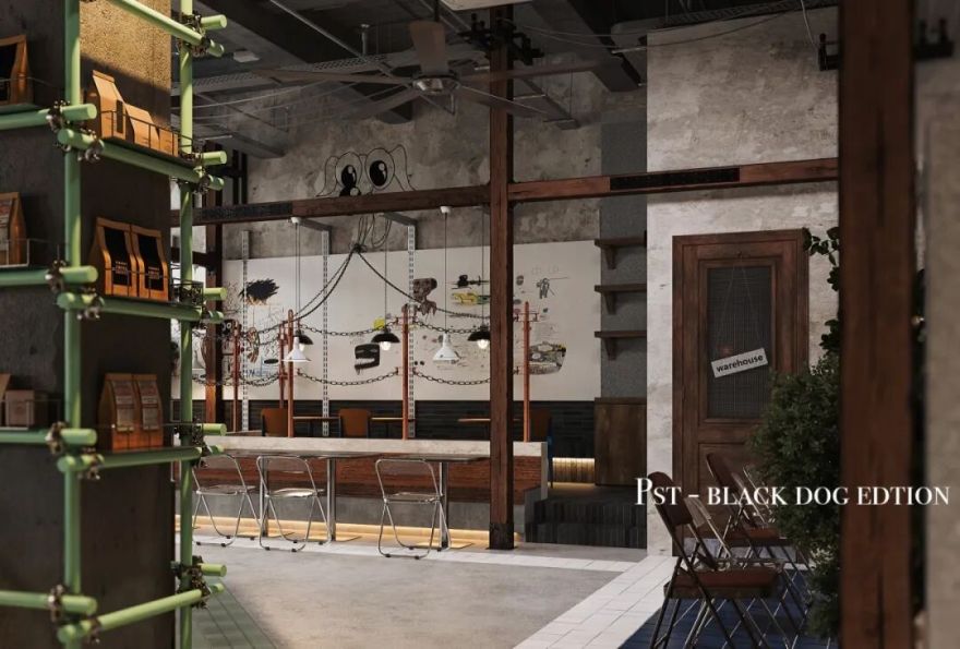 黑犬咖啡馆:停泊在机械时代的航海旧梦 商业空间设计丨YIBEI DESIGN SUZHOU-19