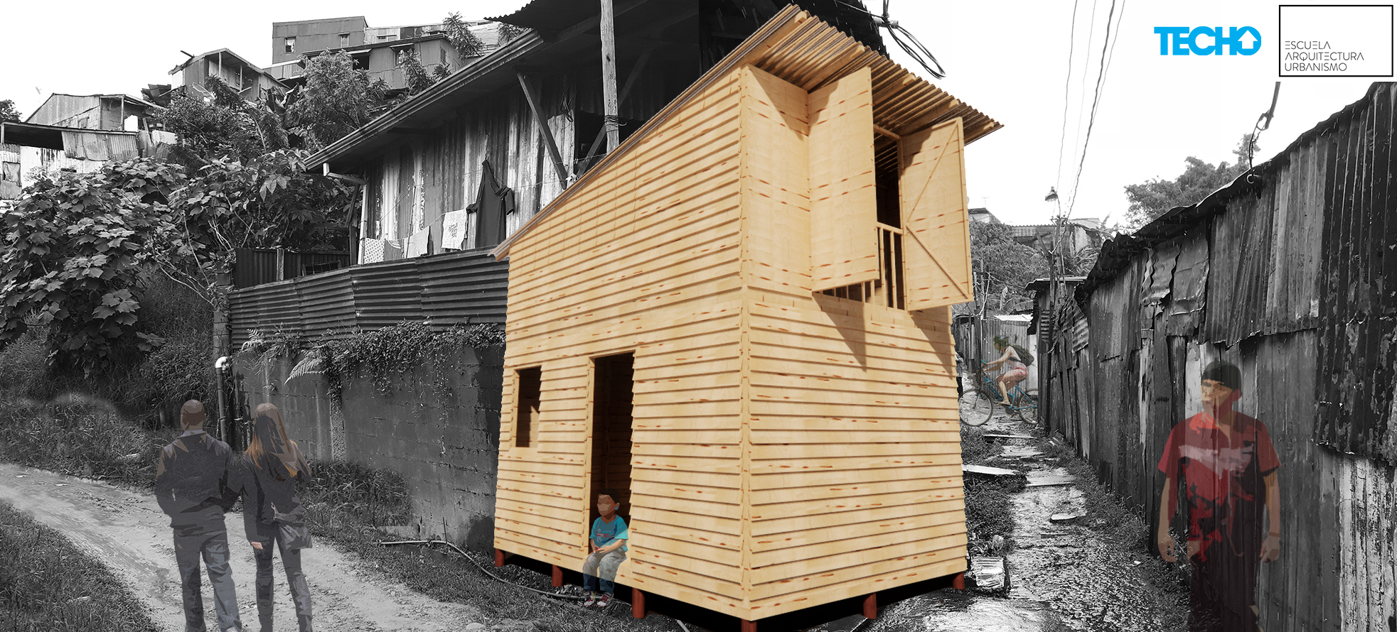 两层应急房屋丨哥斯达黎加丨TECHO 和哥斯达黎加技术研究所-1
