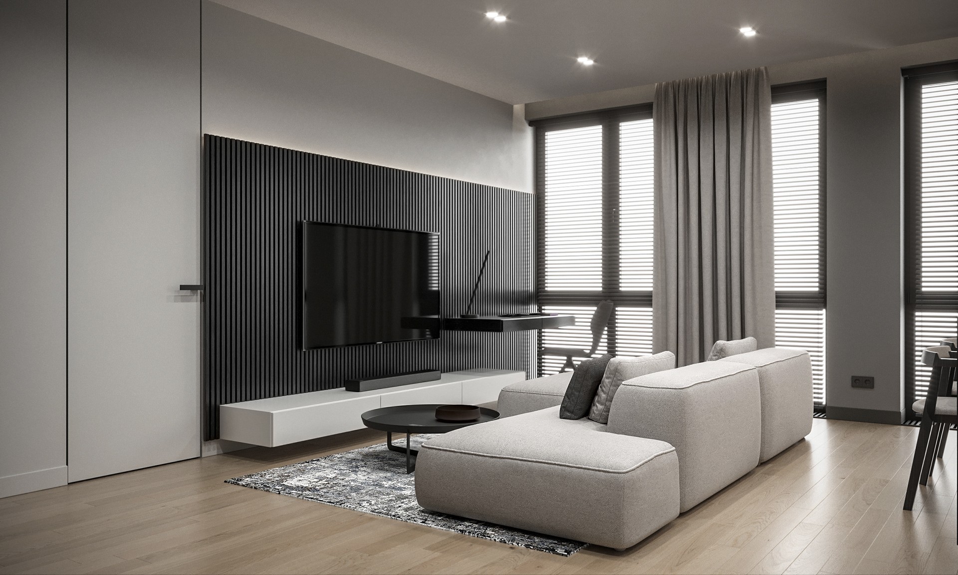 灰色系公寓设计-2