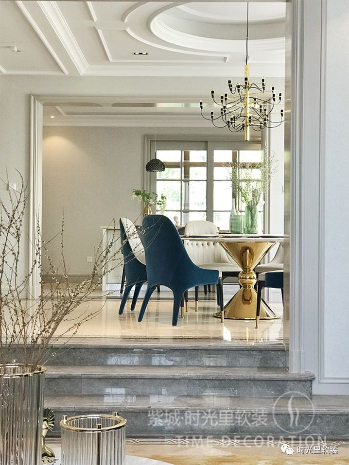 杭州观止别墅现代轻奢风,温馨轻奢的家居艺术-12
