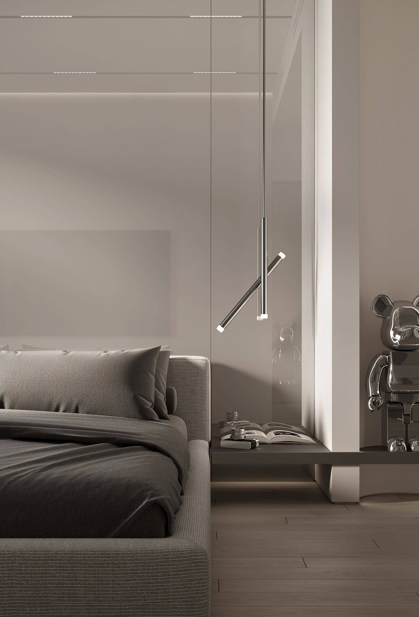 80平 现代简约空间设计-19