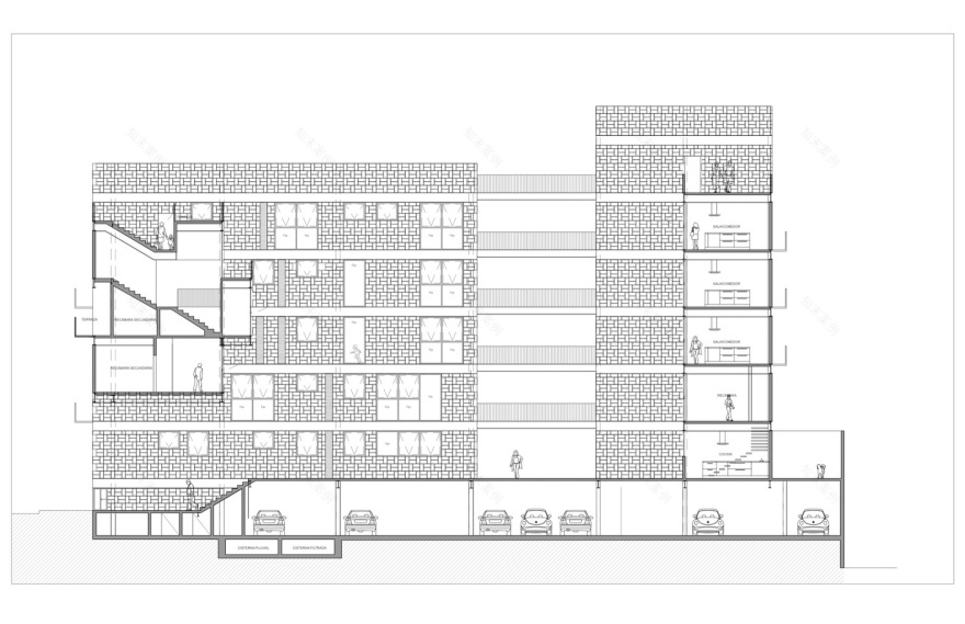 墨西哥 Escandón 社区的多功能公寓设计-74