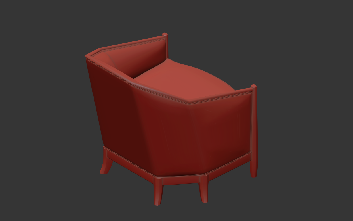 椅子 3D 建模与渲染丨美国-10