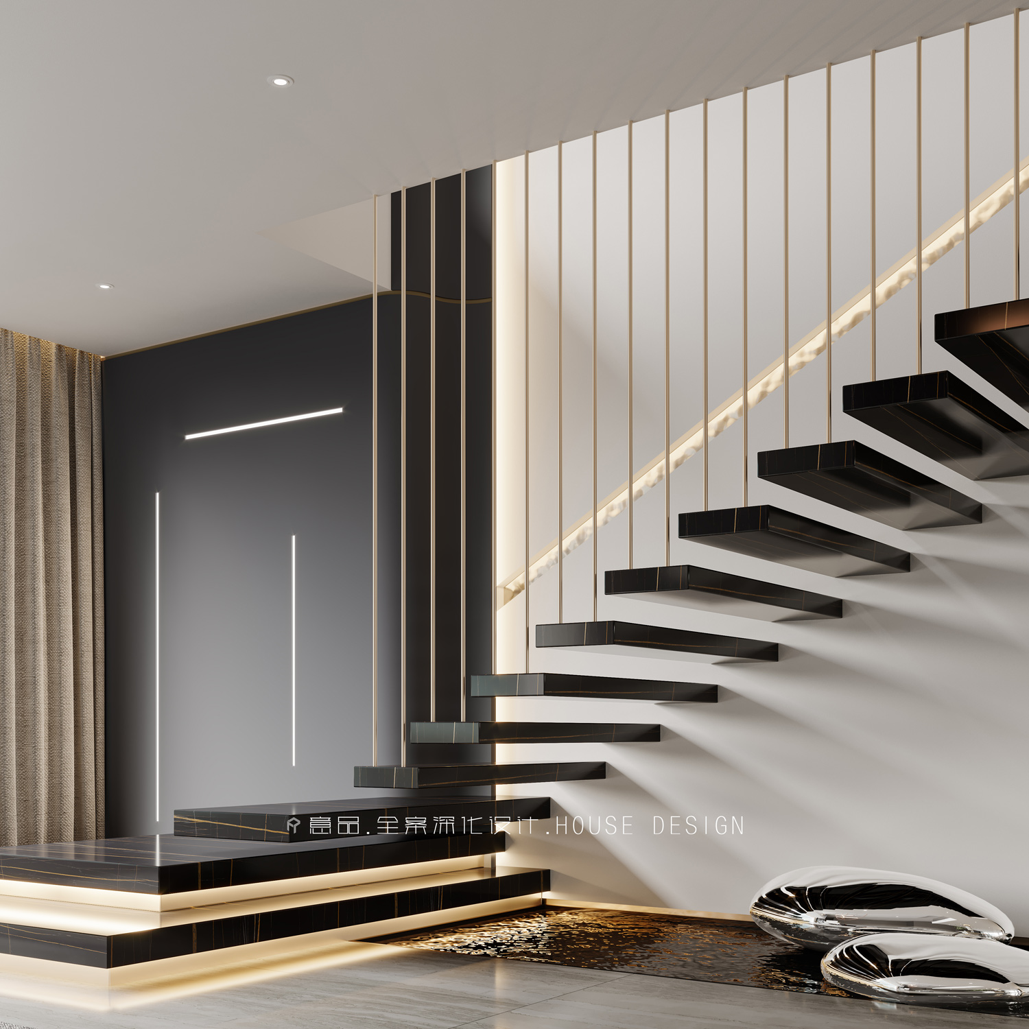 武汉意品设计 · 写实意境 · 现代客餐厅-23