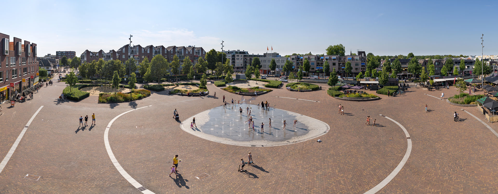 荷兰 Ede 市场广场绿色更新，打造多功能活动空间-0