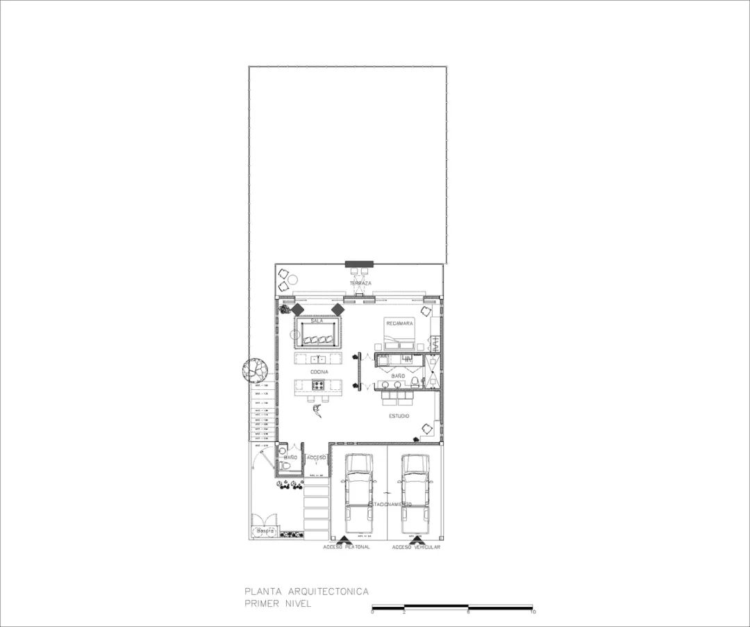 墨西哥沙漠中的现代生活空间-31