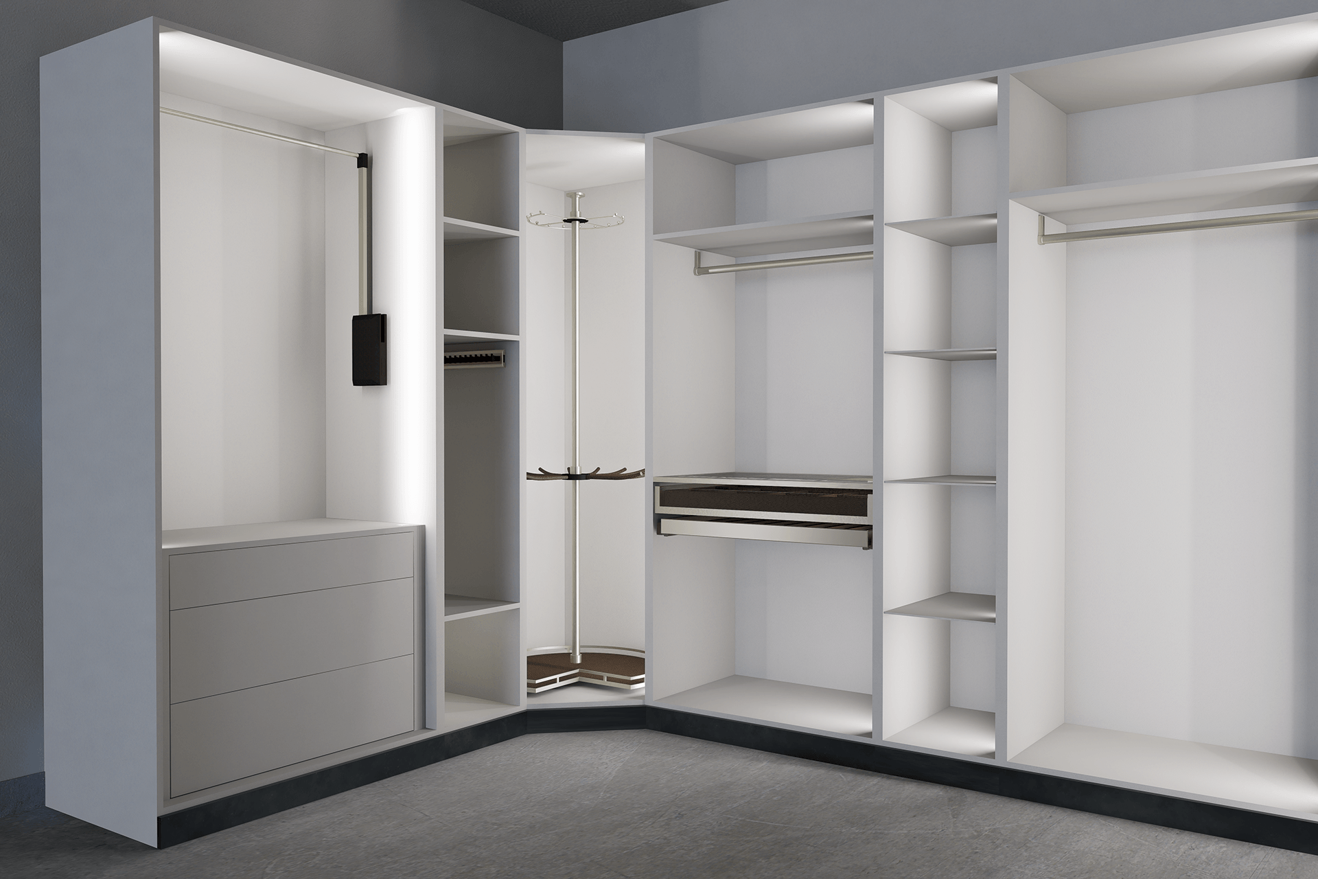 步入式衣帽间及衣柜设计-12