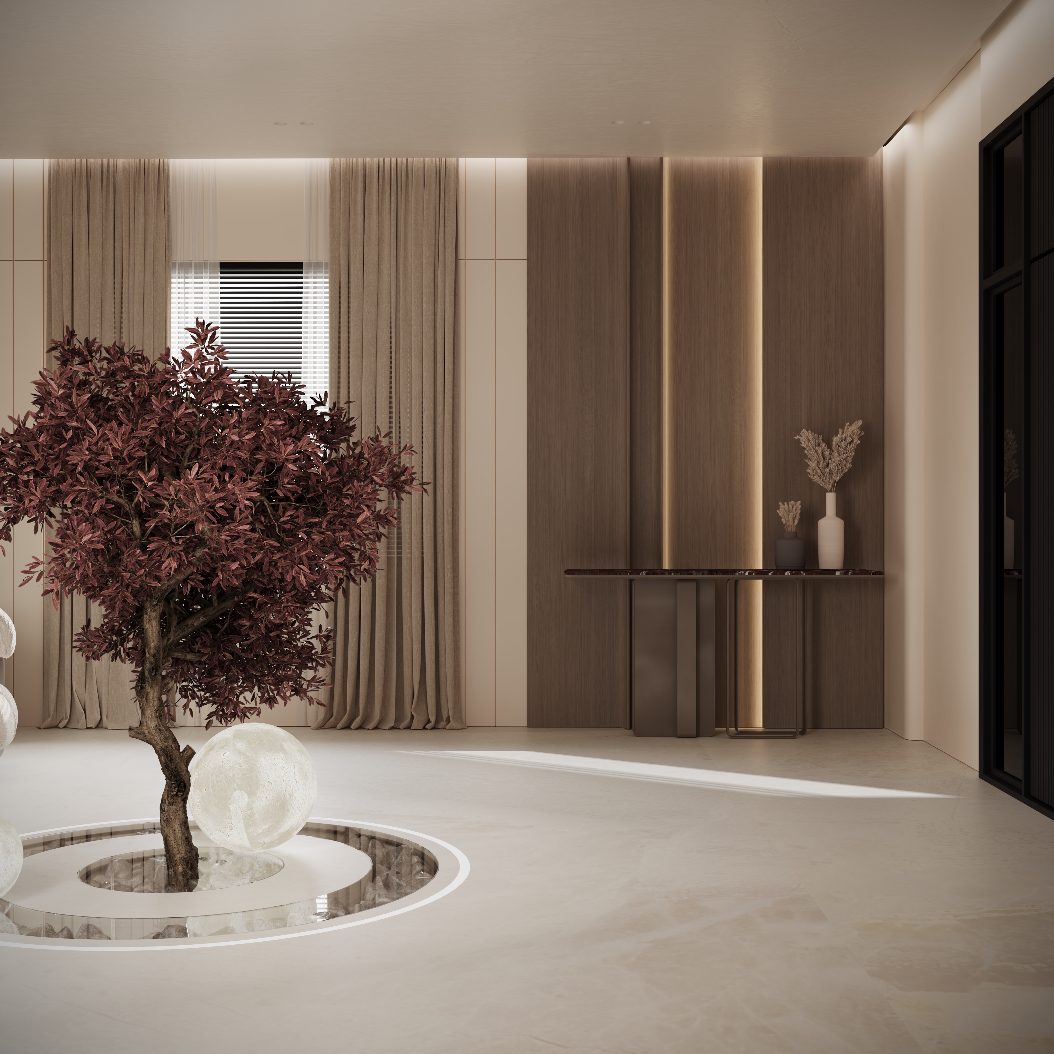 Modern Reception El Obour 3DSMAX Corona Render-3