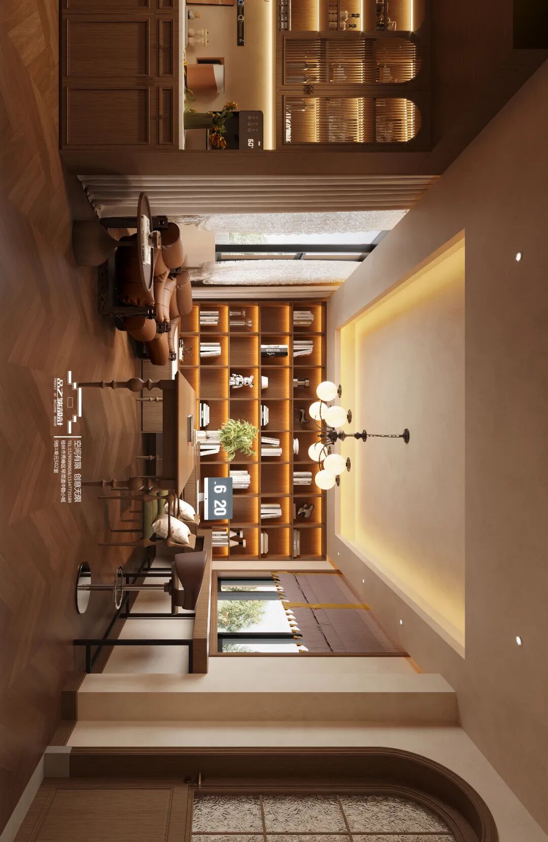 江山樾别墅·暖到心里的美拉德色系丨中国桂林丨品之筑设计-28