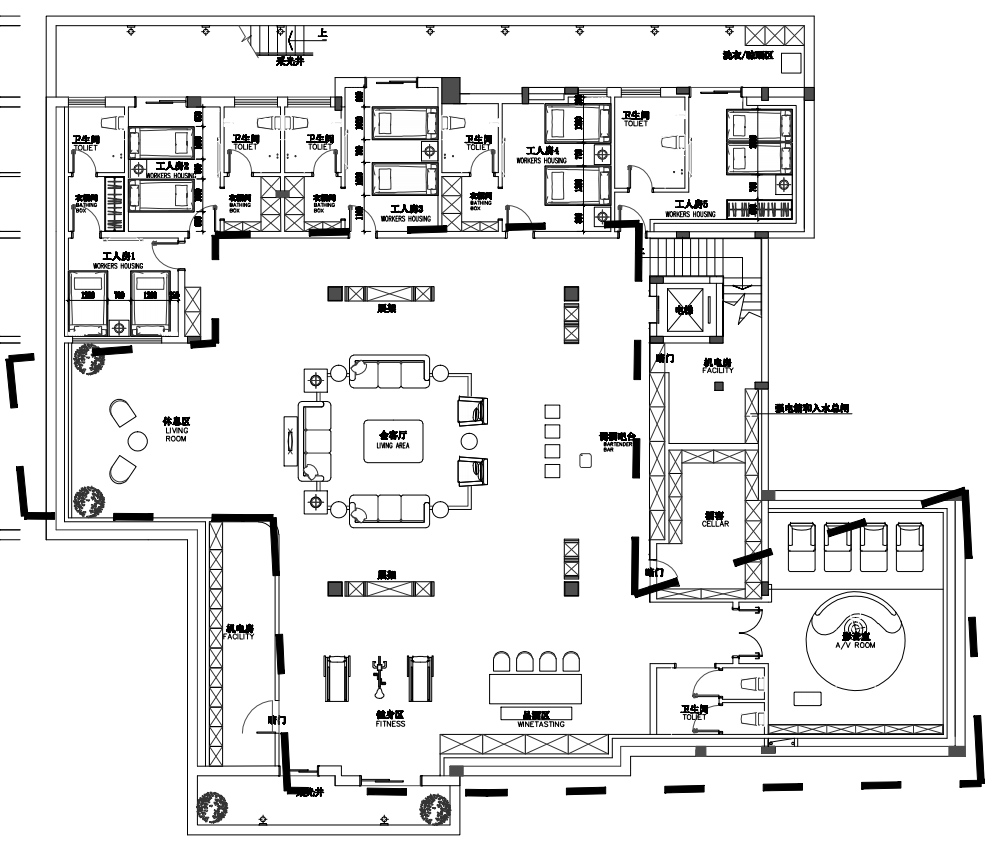 现代简约与自然共生的独栋别墅设计丨艺鸿装饰-29