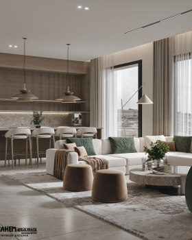 LUXURY FAMILY LIVING AND DINING DESIGN