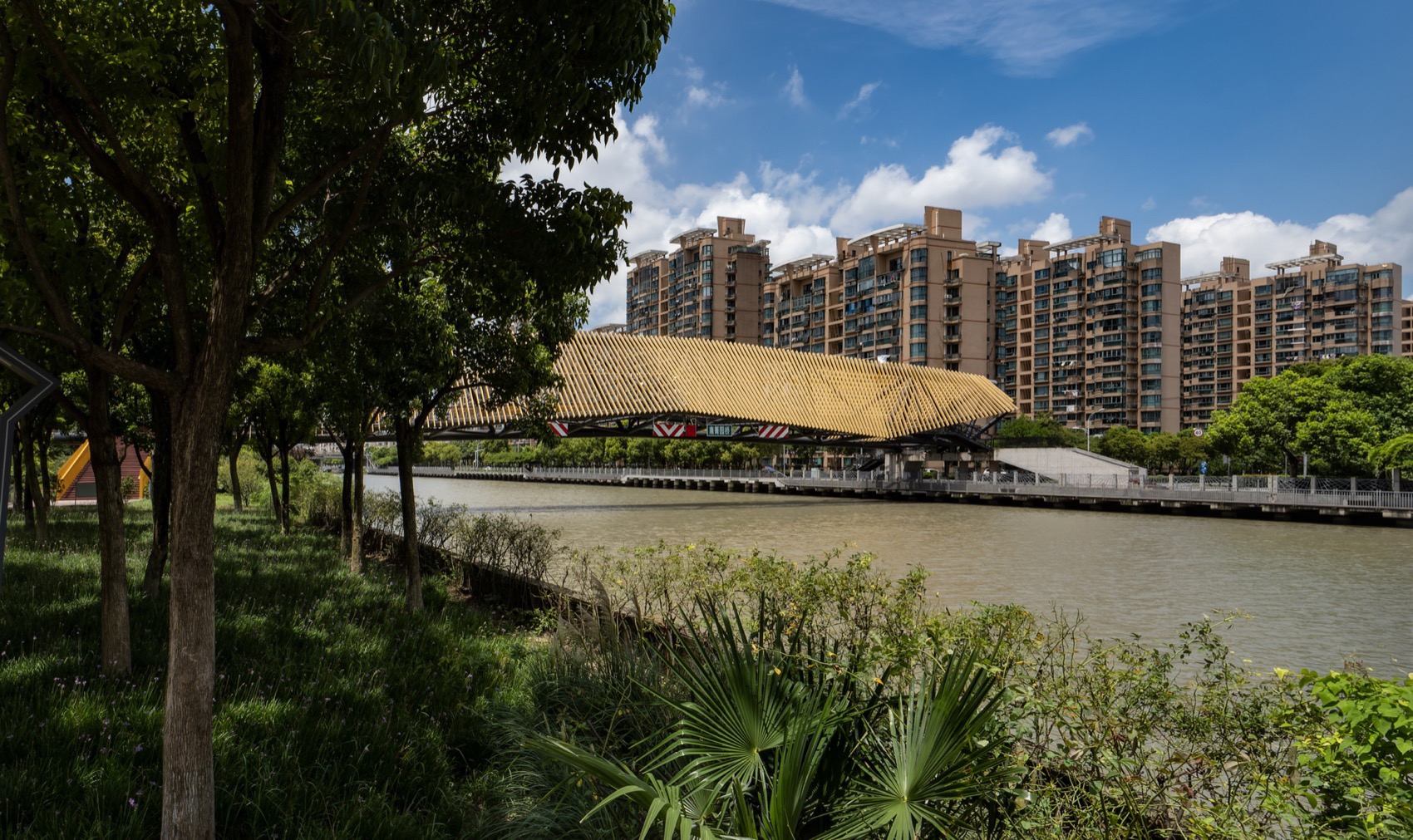 百穗桥·青浦南箐园北侧人行桥丨中国上海丨致正建筑工作室+博风建筑-15