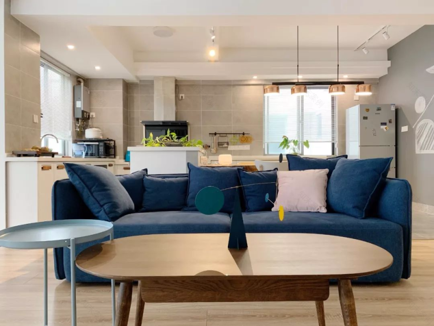 18 万打造 139㎡开放式婚房,实现梦幻厨房++ 超大餐桌-96