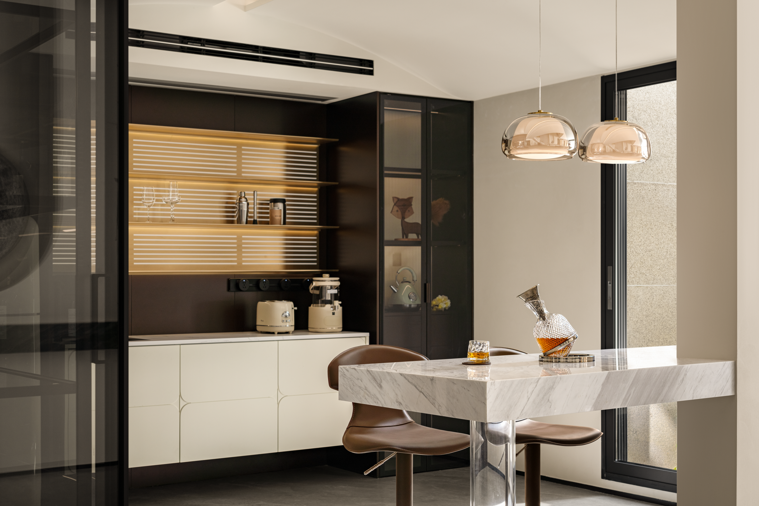 现代轻奢复式私宅丨OFD 一度经纬°设计-32