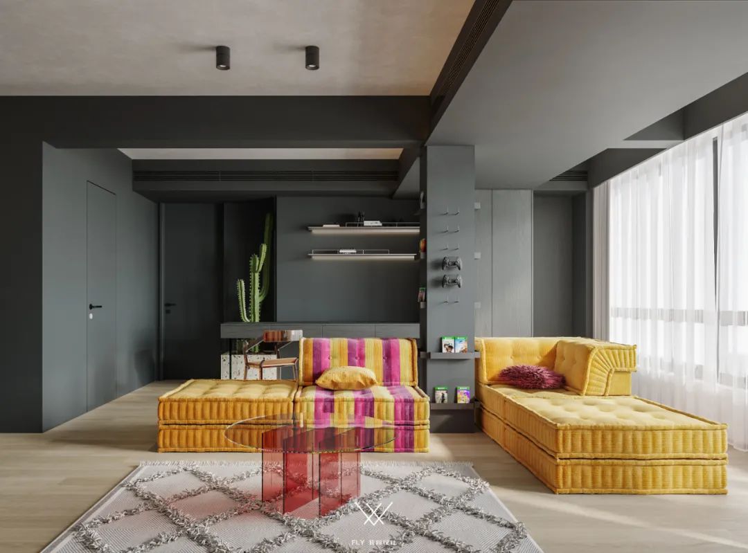 黑镜·颜色 · 极简家居艺术设计丨中国杭州丨菲拉设计-11