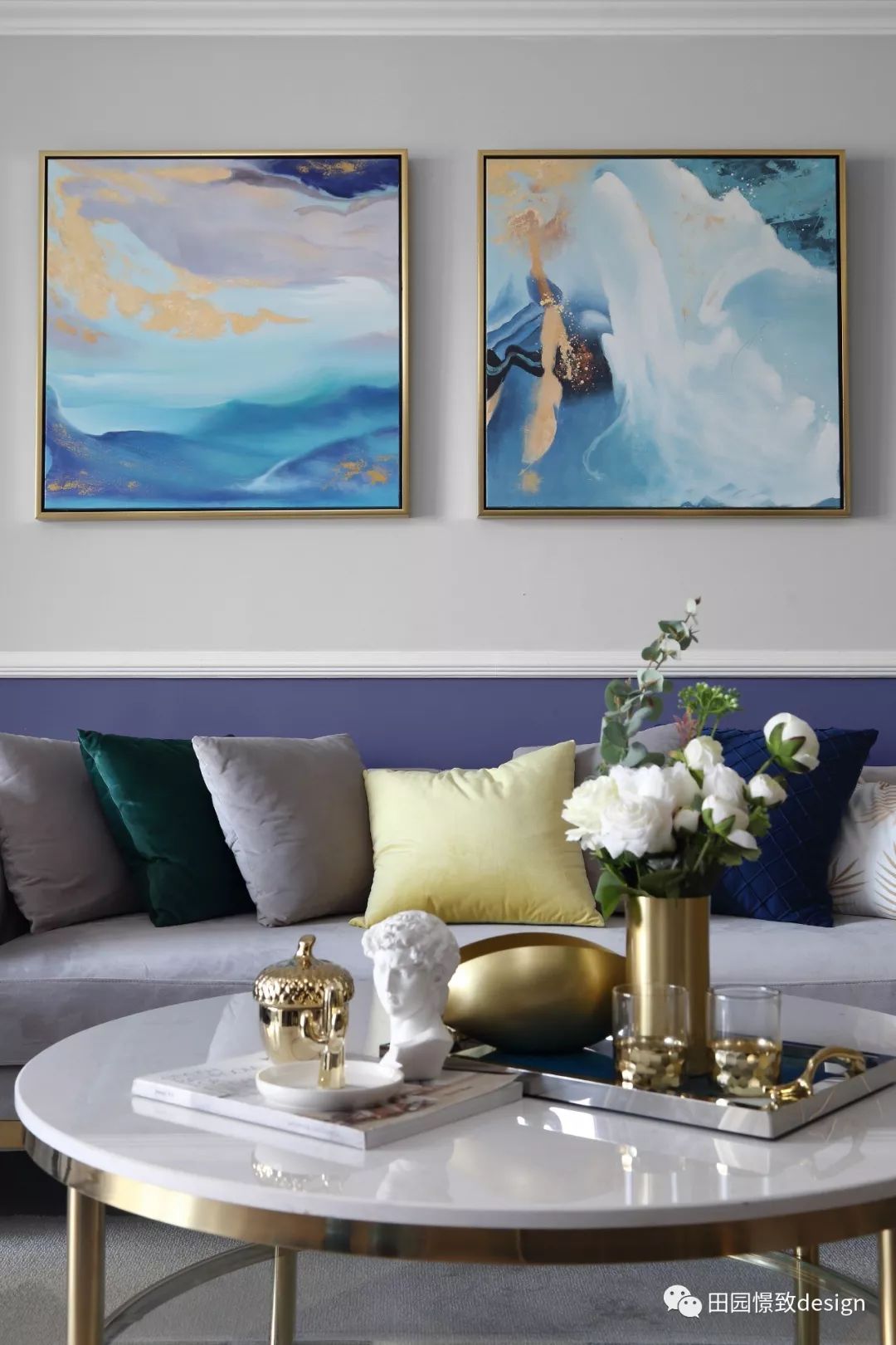 莫奈《鸢尾》的浪漫演绎——德阳香江华府 130 平米空间设计-31