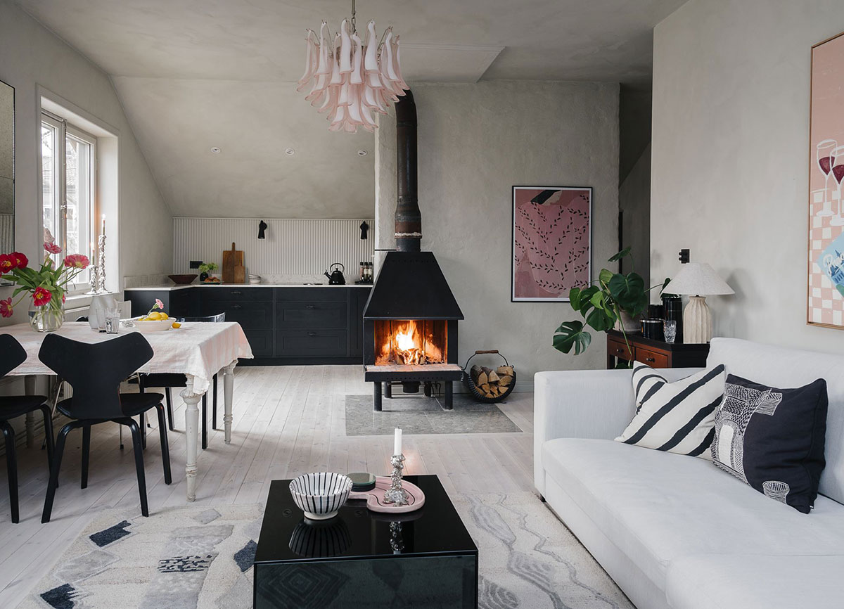 斯德哥尔摩郊区低预算时尚阁楼公寓-1