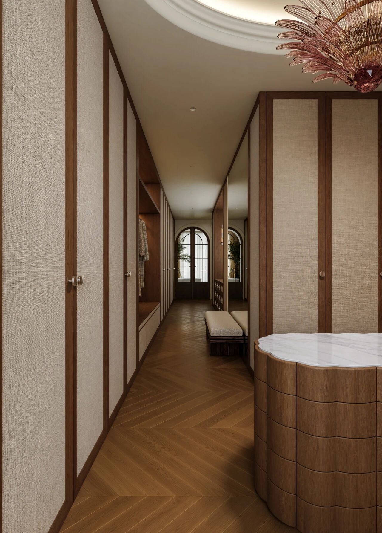 重庆紫檀庄园1300m²曲境别墅丨中国重庆丨美及空间设计-82