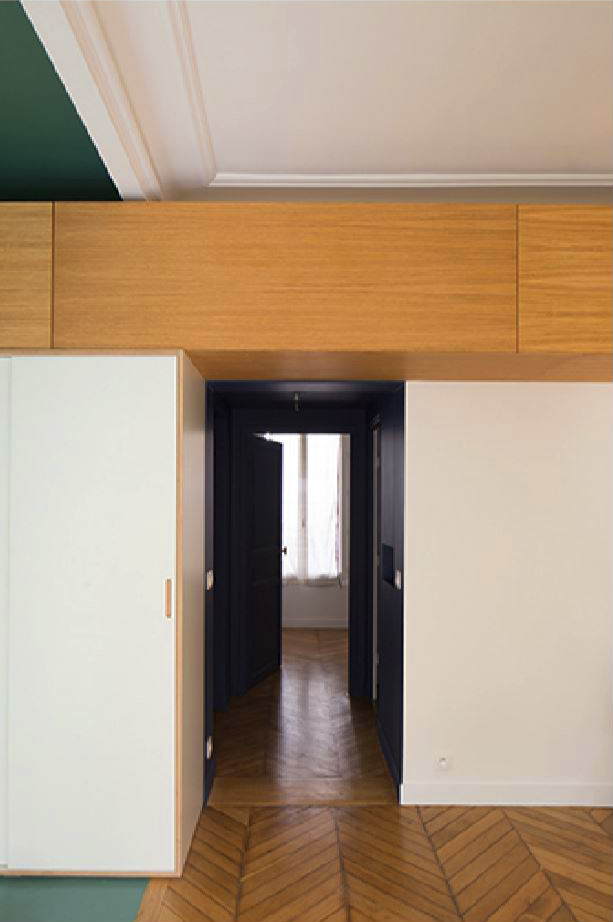 巴黎乡屋公寓翻新,巧妙利用空间-29