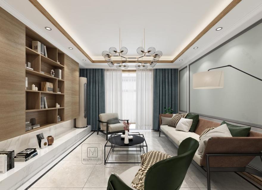 新中式家居设计 | 傅晓设计打破传统格局,实现空间合理划分-26