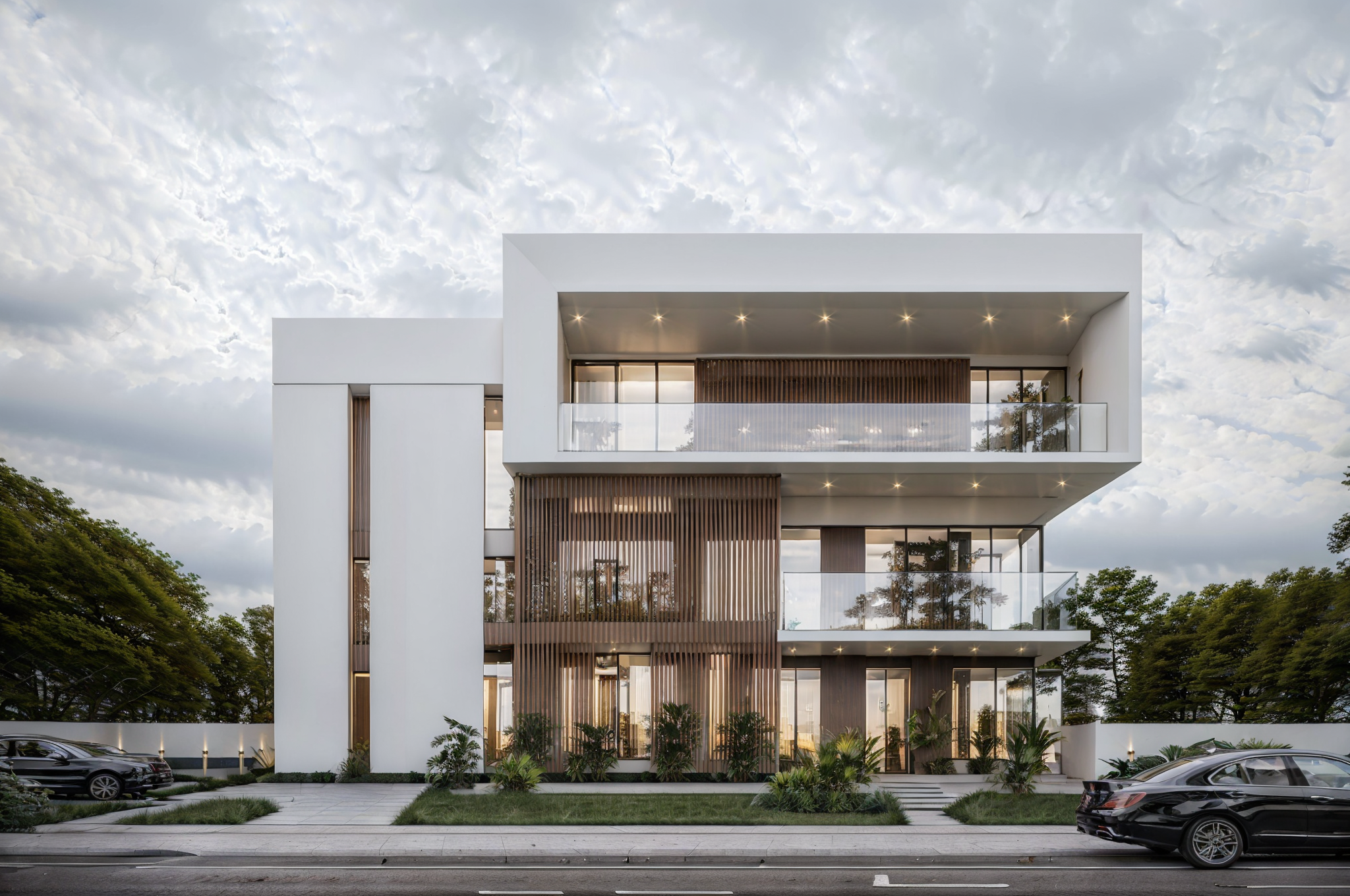 AI创意设计61-现代别墅-0