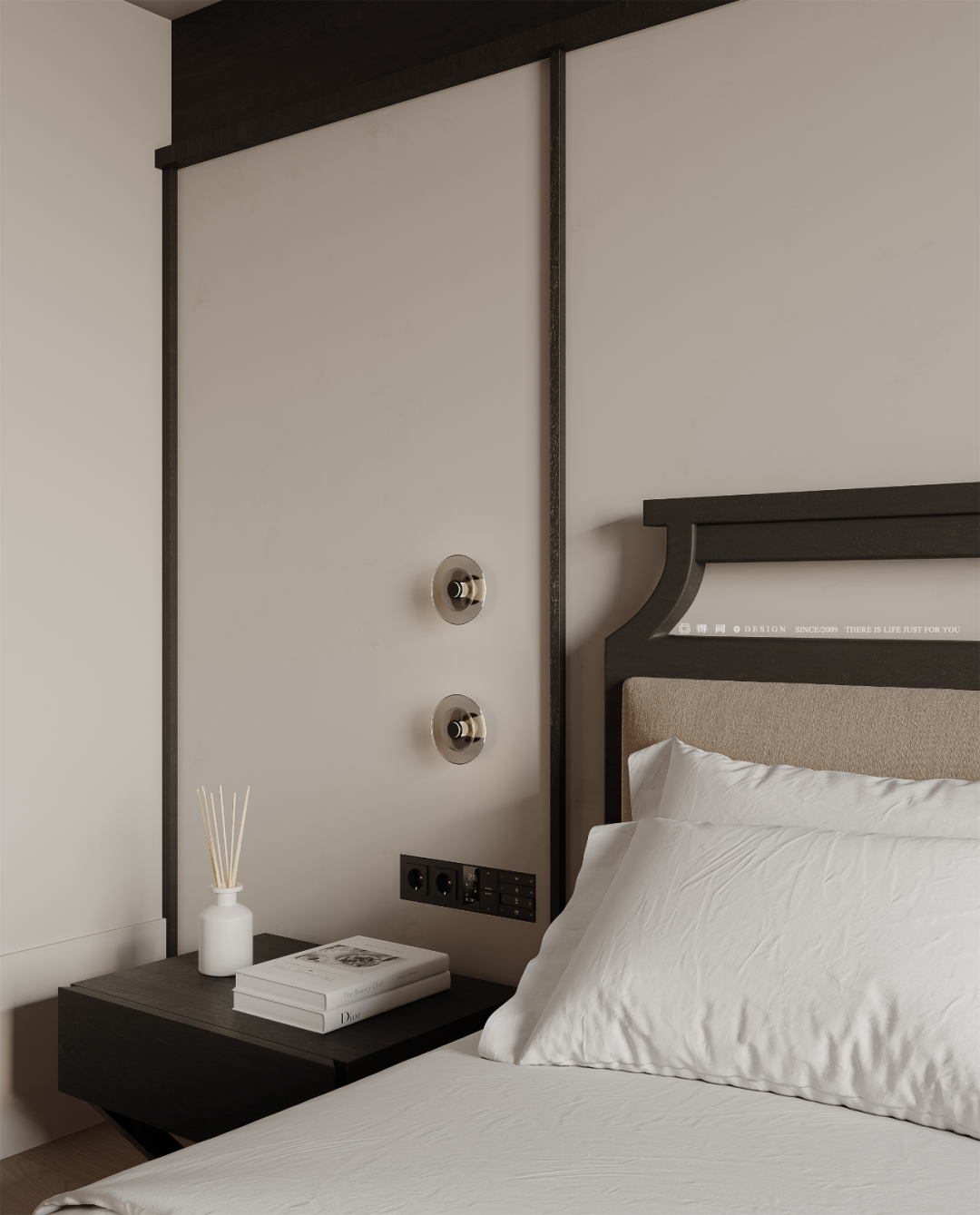 得间设计丨精装改法式婚房，将时光浸润在260㎡的质感新居里-179