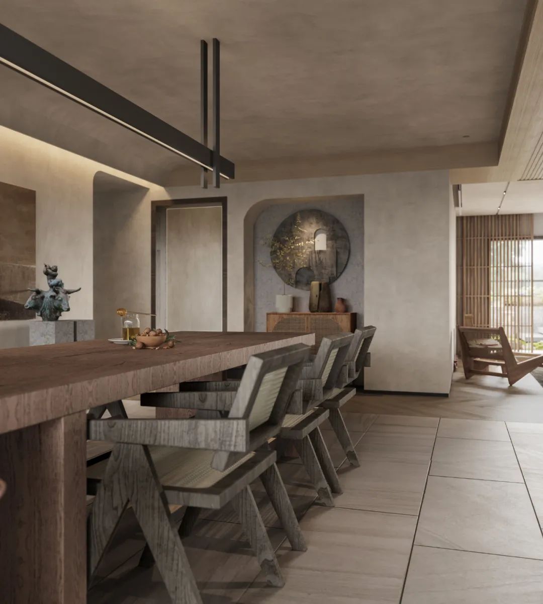 香韵典故空间设计 · 成都珠江御景湾 230㎡中古风格家居丨中国成都-31