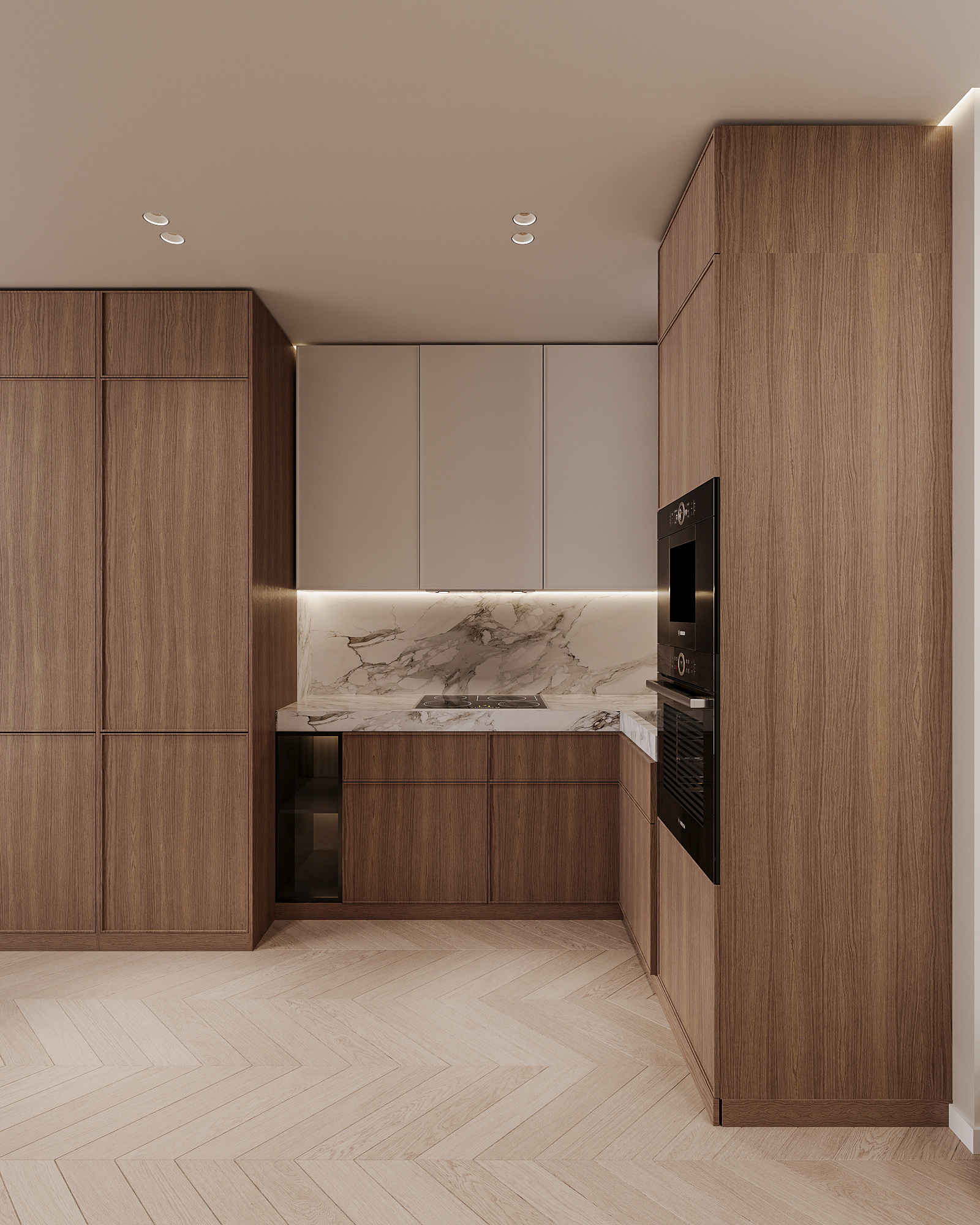 khaki & wood apartment-13